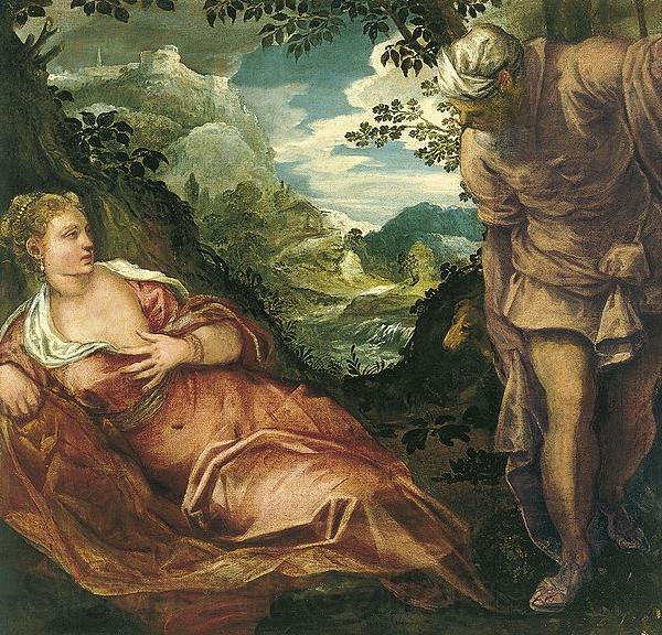Jacopo Tintoretto Tamar und Juda France oil painting art